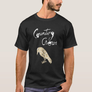 Crow Vintage Raven Gothic Retro Bird Counting T-Shirt