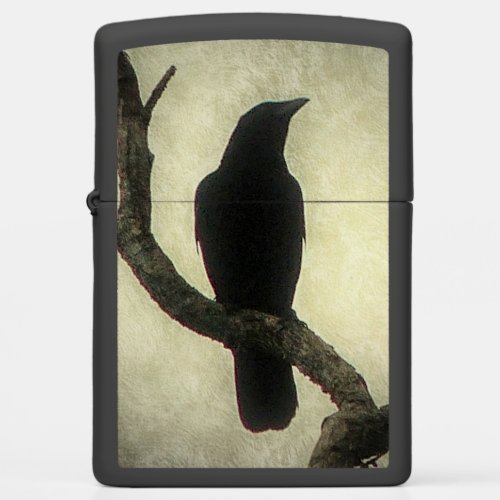 Crow Zippo Lighter