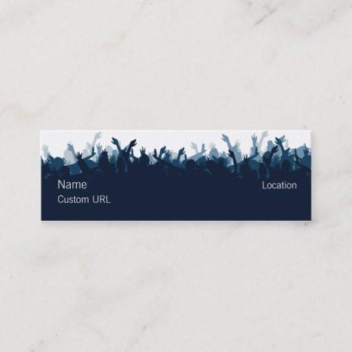 Customizable Crowd - Blue Business Card