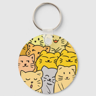 Crowd cat keychain