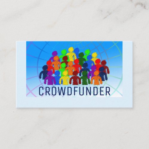 Crowd Design Crowdfunder Crowdfunding Business Card