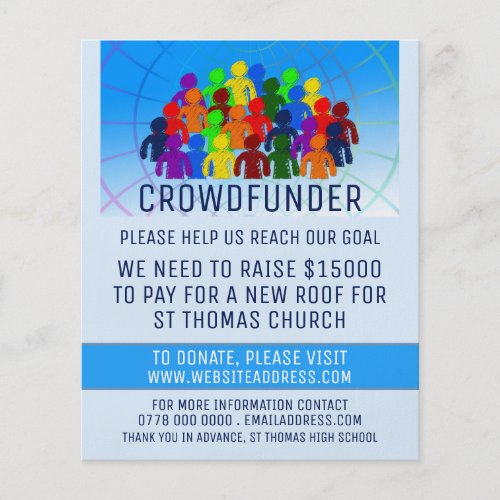 Crowd Design Crowdfunder Crowdfunding Flyer