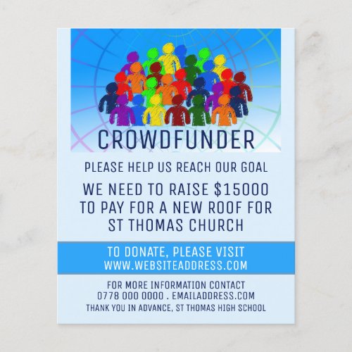 Crowd Design Crowdfunder Crowdfunding Flyer