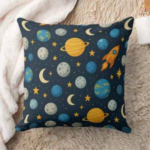 Crowd in the Universe Throw Pillow