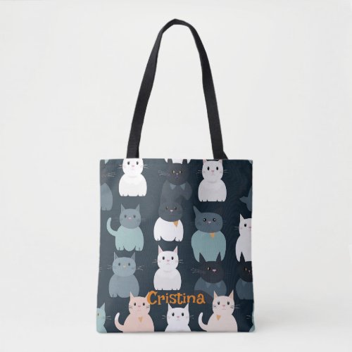 Crowd of Cats Tote Bag