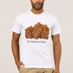 Crowd Of Hamsters: Art: Large Family: Cute, Funny T-shirt at Zazzle
