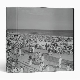 Crowd on Beach Binder