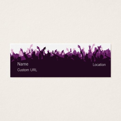 Customizable Crowd - Purple Business Card