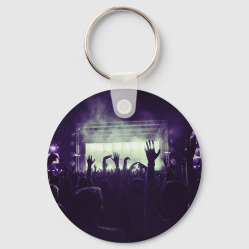 Crowd  Stage _ Purple Keychain