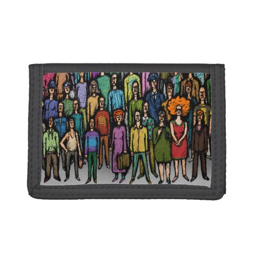Crowd Trifold Wallet