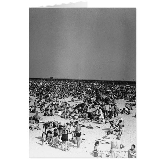 Crowded beach cards (Front)