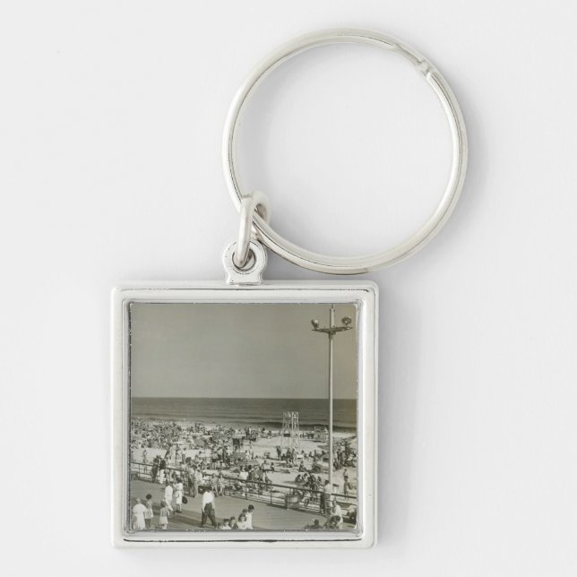 Crowded Beach Keychain (Front)