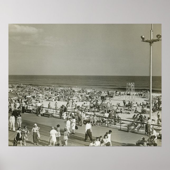 Crowded Beach Poster (Front)