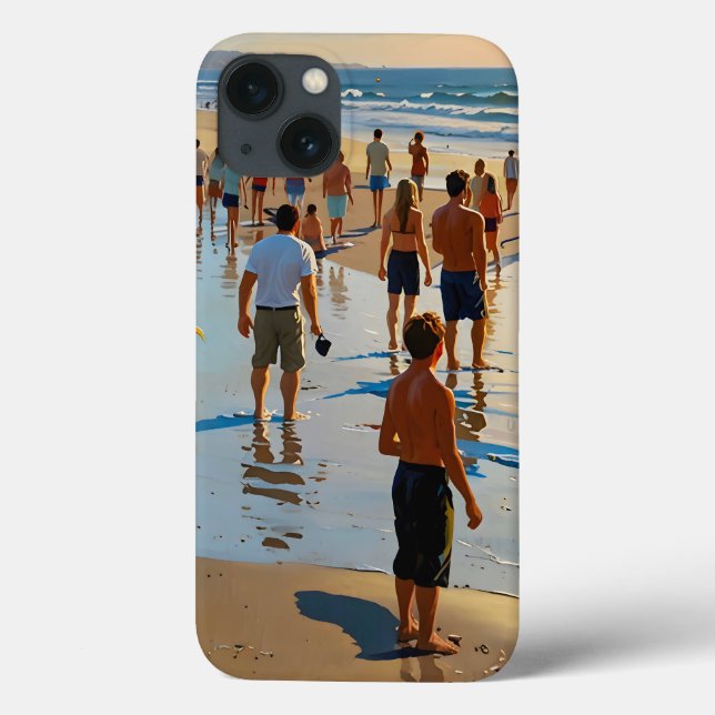 Crowded Beach Walk Case-Mate iPhone Case (Back)