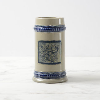 Crowded Beer Stein