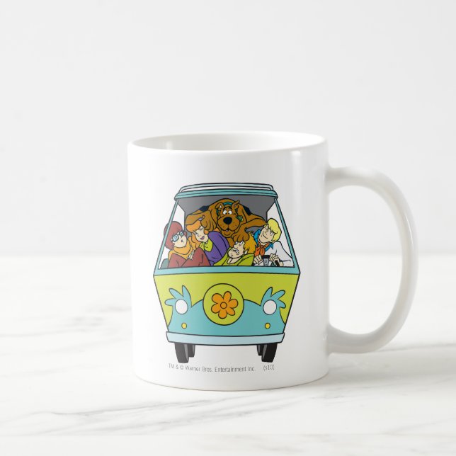 Crowded In The Mystery Machine Coffee Mug (Right)