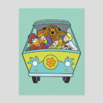 Crowded In The Mystery Machine Postcard