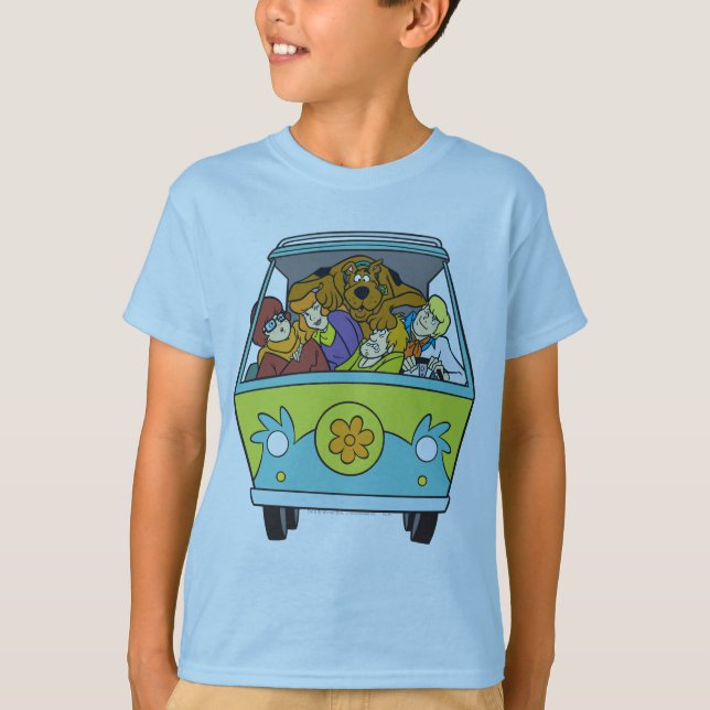 Crowded In The Mystery Machine T-Shirt (Front)