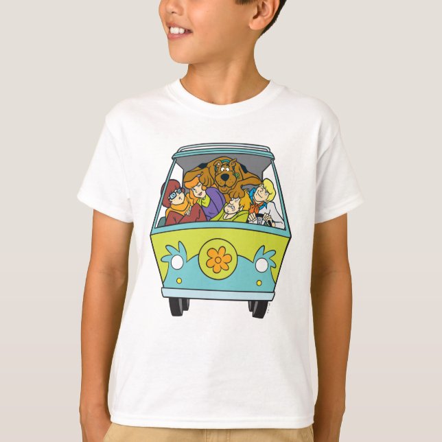 Crowded In The Mystery Machine T-Shirt (Front)