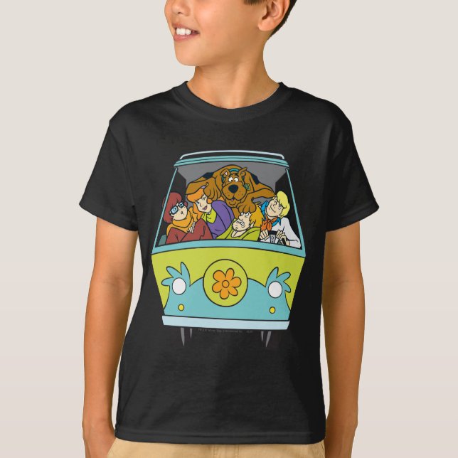 Crowded In The Mystery Machine T-Shirt (Front)