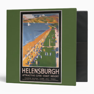 Crowds along Clyde Coast Beach Railways Poster Binder