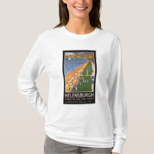 Crowds along Clyde Coast Beach Railways Poster T-Shirt
