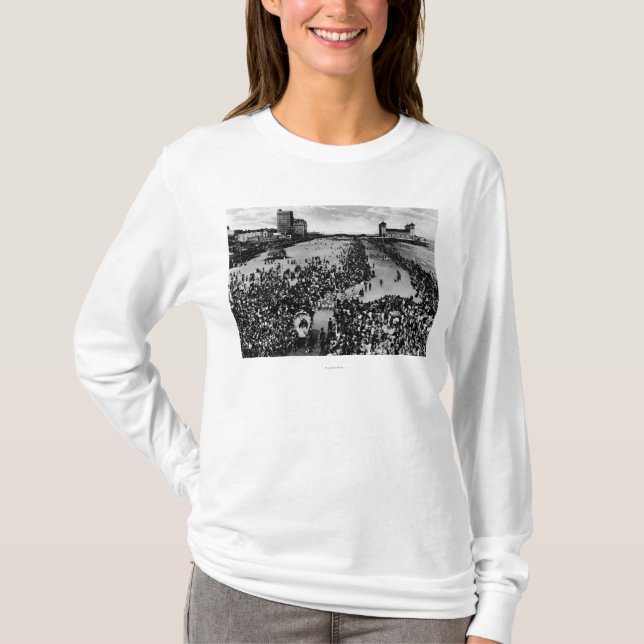Crowds at Atlantic City, NJ Beauty Pagent T-Shirt (Front)