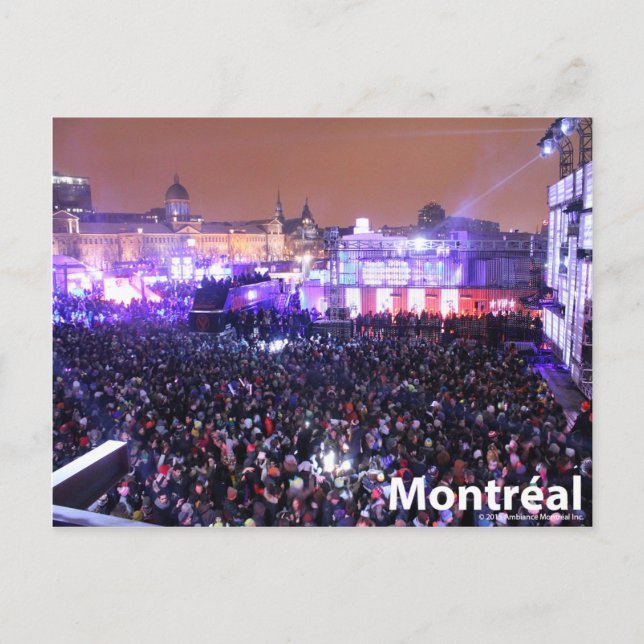 Crowds at IGLOOFEST Postcard (Front)