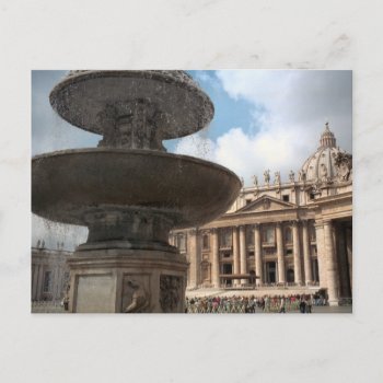 Crowds Gathering In St Peter's Square Postcard by allchristian at Zazzle