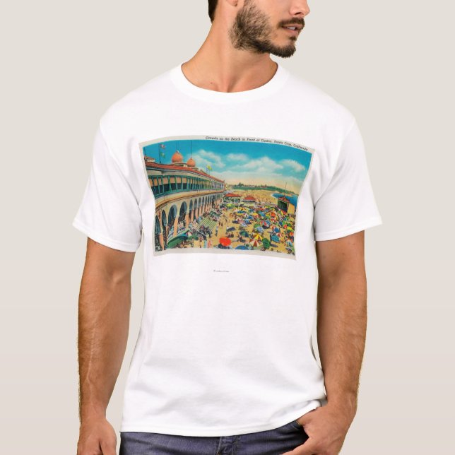 Crowds on the Beach in front of the Casino T-Shirt (Front)