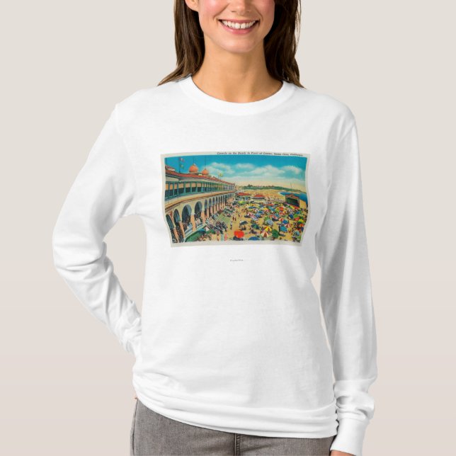 Crowds on the Beach in front of the Casino T-Shirt (Front)