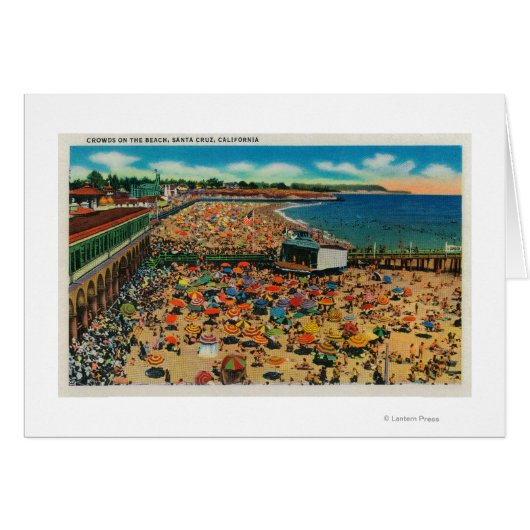 Crowds on the Beach, Santa CruzSanta Cruz, CA (Front Horizontal)