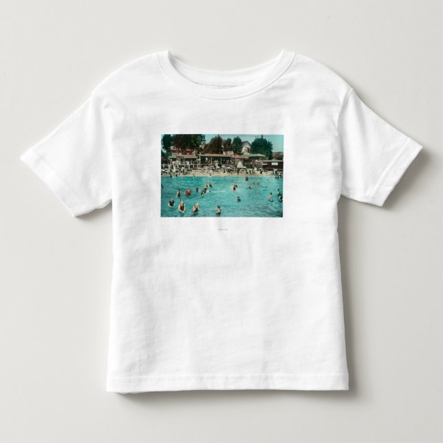 Crowds Swimming at Alameda BeachAlameda, CA Toddler T-shirt (Front)