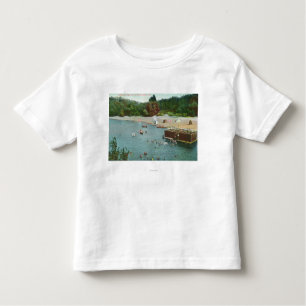 Crowds Swimming in the Russian River Toddler T-shirt