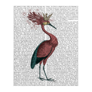 Crowed Marsala Heron Acrylic Print