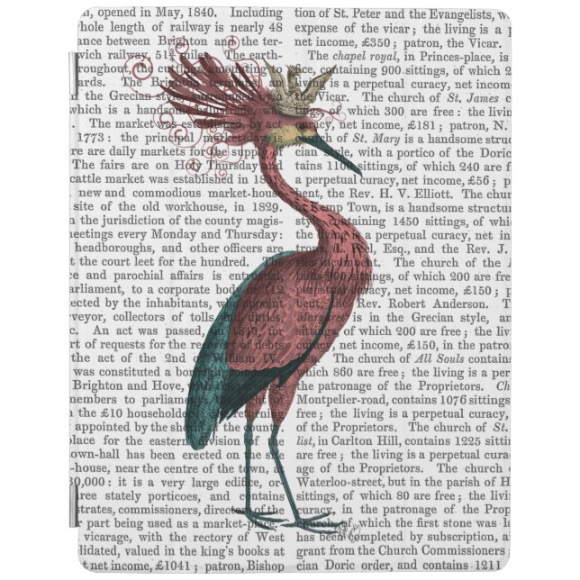 Crowed Marsala Heron iPad Air Cover (Front)