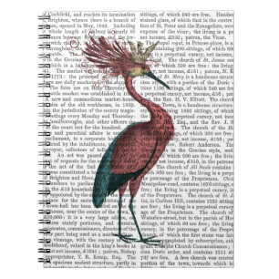 Crowed Marsala Heron Notebook