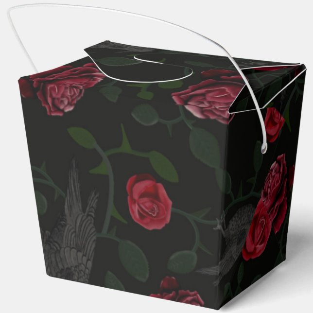 Crowes and Roses Favor Boxes (Back)