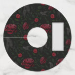 Crowes and Roses Wine Glass Tag