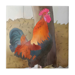 crowing ceramic tile