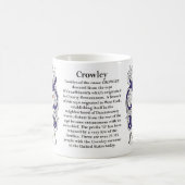 Crowley, Origin, Meaning and the Crest Coffee Mug (Center)