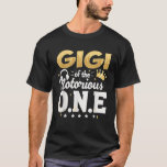 Crown 1st Birthday Grandma Gigi Of Notorious One T-Shirt<br><div class="desc">Crown 1st Birthday Grandma Gigi Of Notorious One</div>