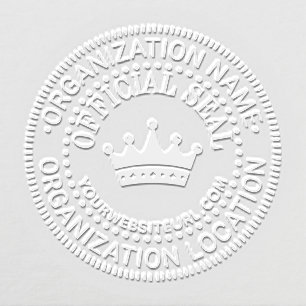 Crown #3 Generic Custom Official Seal Name Loc URL Embosser