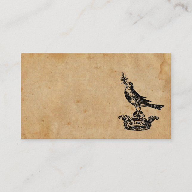 Crown and Bird Business Card (Front)