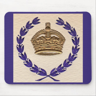 crown and garland mouse pad