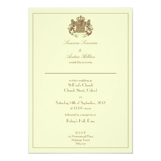 Lion Wedding Invitations 4