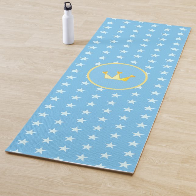 Crown and Star Pattern Yoga Mat (In Situ)