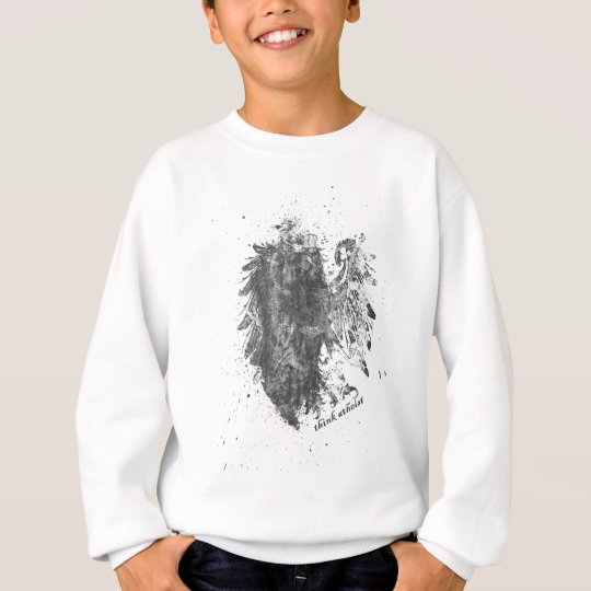 Crown-Atheist-Bird Sweatshirt