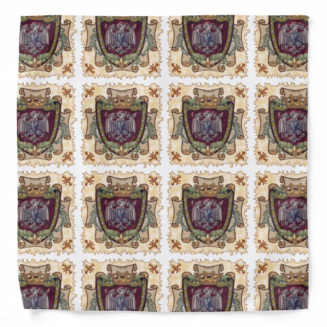 Crown Banner  Eagle  Bandana (Front)