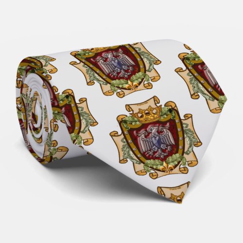 Crown Banner  Eagle  Neck Tie